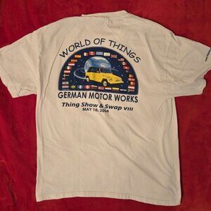 Vintage World of Things German Motor Works 2004 Shirt Size Large White